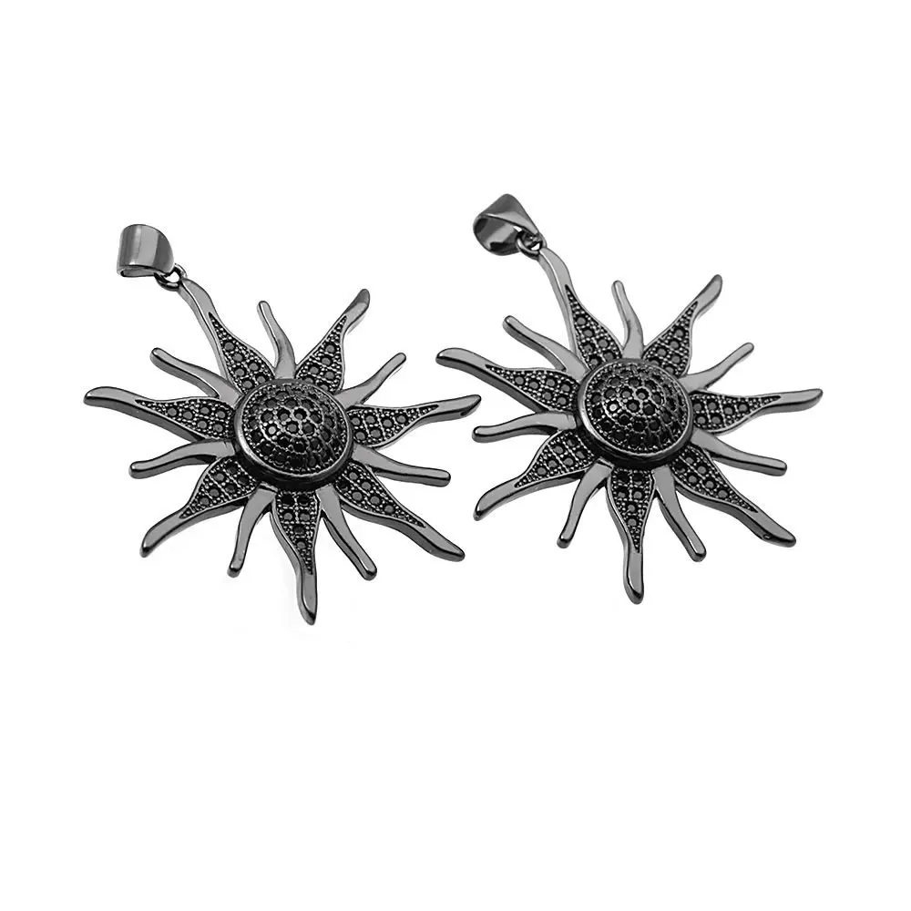 18K Gold Color Brass Zircon Sun Charms Pendants High Quality Necklace Earrings Diy Jewelry Accessories Rosediy official-website