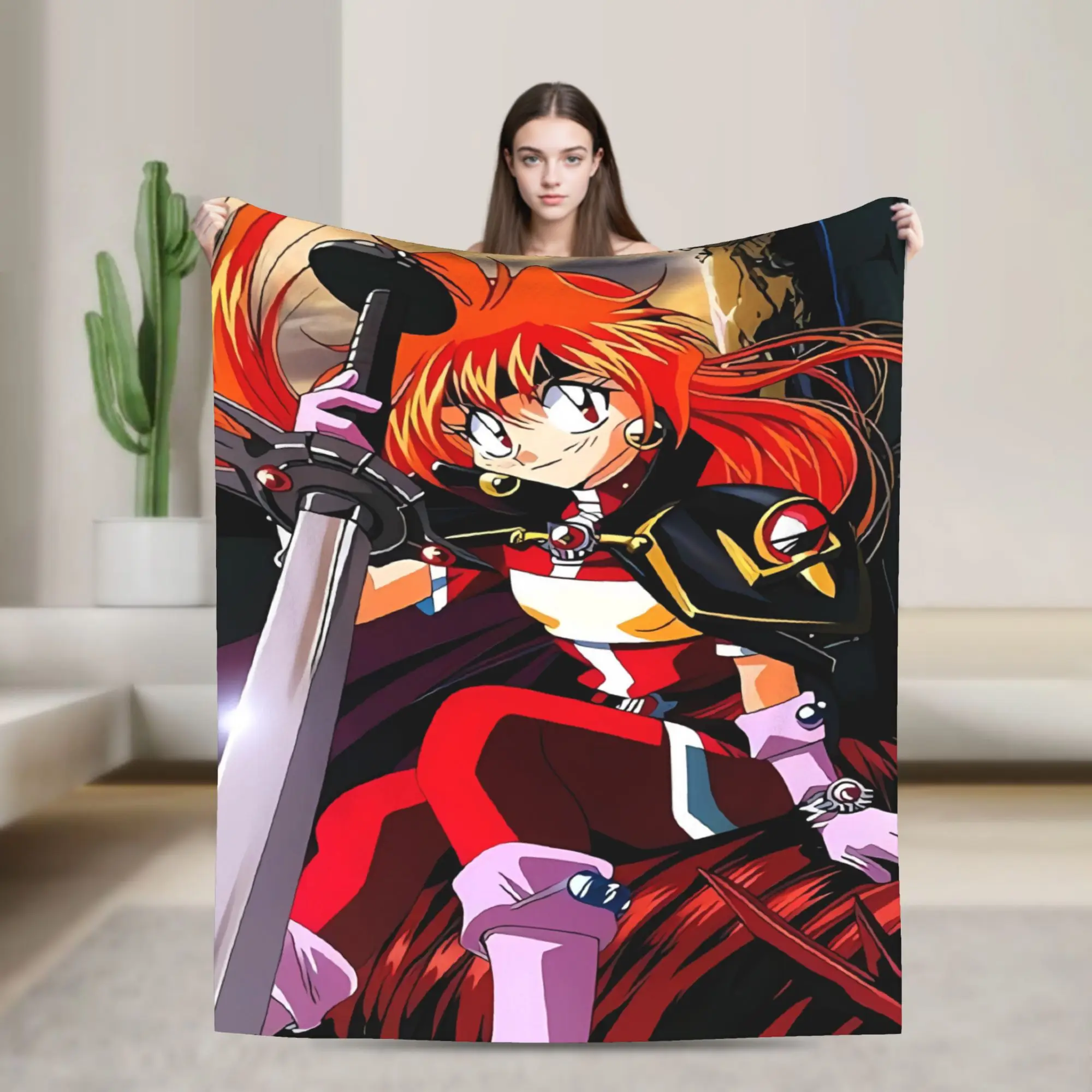 L-Linas Inversed Anime Print Flannel Blankets Spring  Warm Soft Bedding Throws for Boy Girl Couch Chair Bedspread Sofa Bed Cover