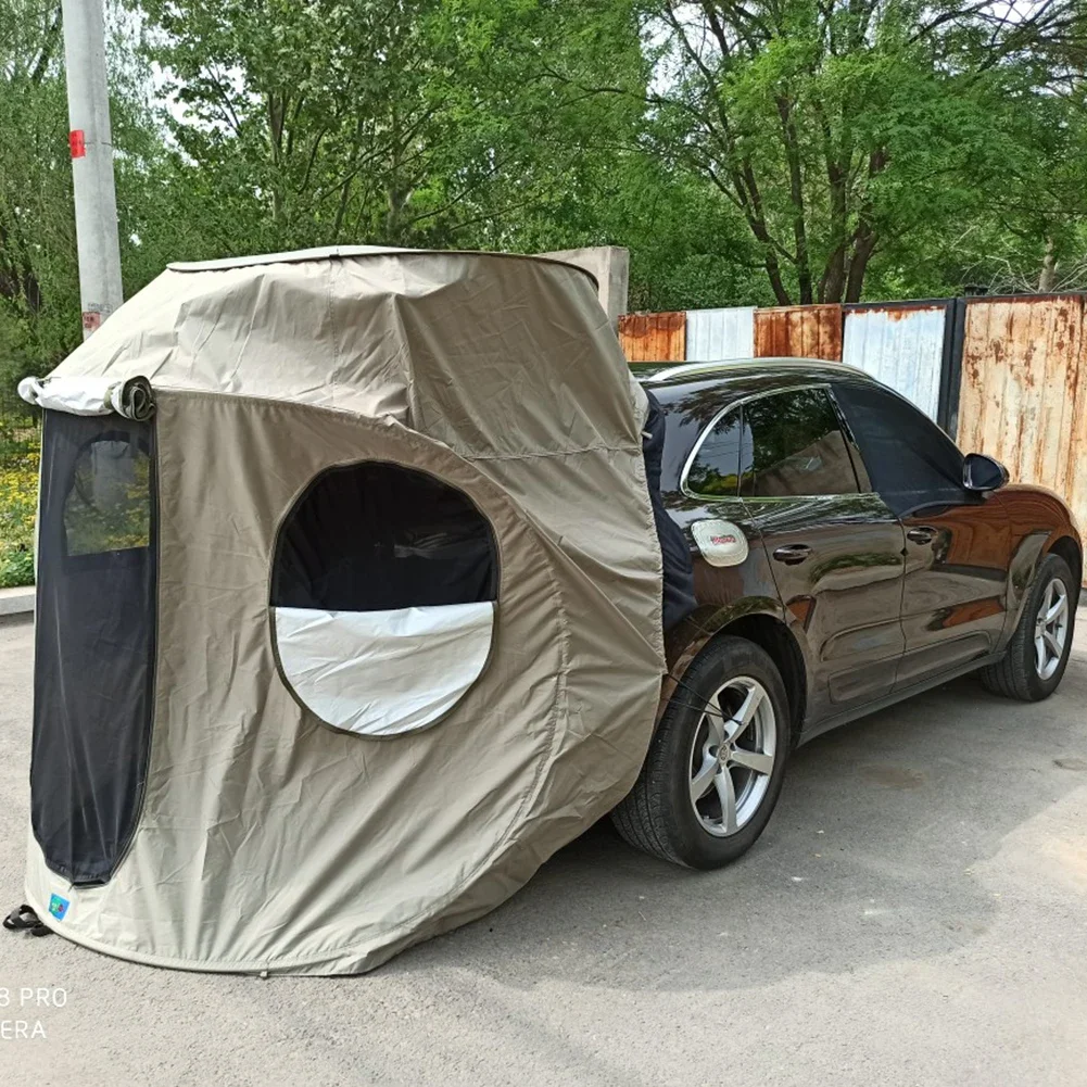 Car Rear Roof Outdoor Equipment Camping Tent Canopy Tail Ledger Picnic Awning Without Window For Porsche Audi BMW For SUV Only