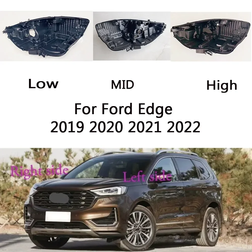 

HTTCY For Ford Edge 2019 2020 2021 2022 Headlight Base Headlamp House Car Rear Base Auto Headlight Back House