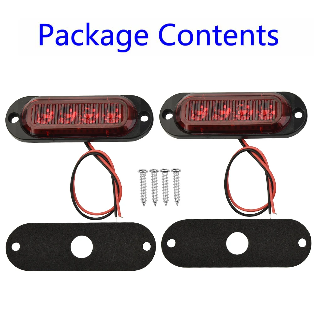 Car Lights LED Marker Lights 2X Accessories DC 12V-24V High Quality Lamp Low Power Consumption Truck Waterproof