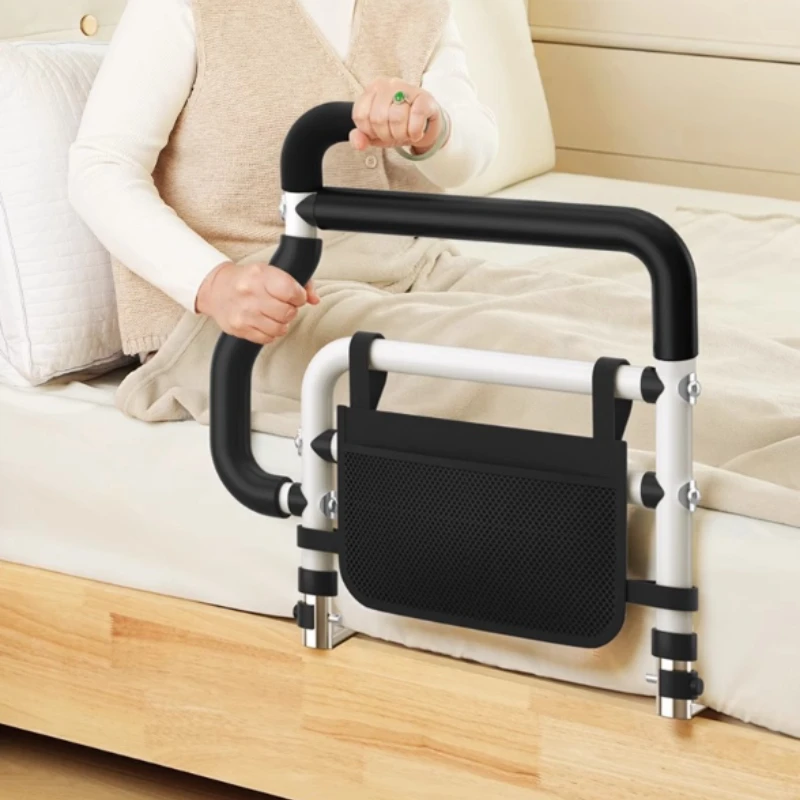 

Bed Rails for Elderly Adults Safety Bed Assist Rail for Handicap Seniors Pregnant Bed Assist Grab Bar Handle with Storage Pocket