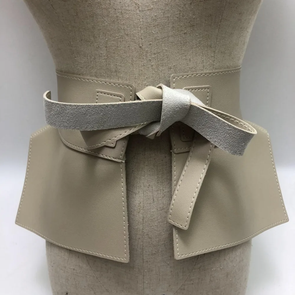 

Bow Wide Belts PU Waistband Women Peplum Belt Waist Belt Harness Dresses Female Skirt