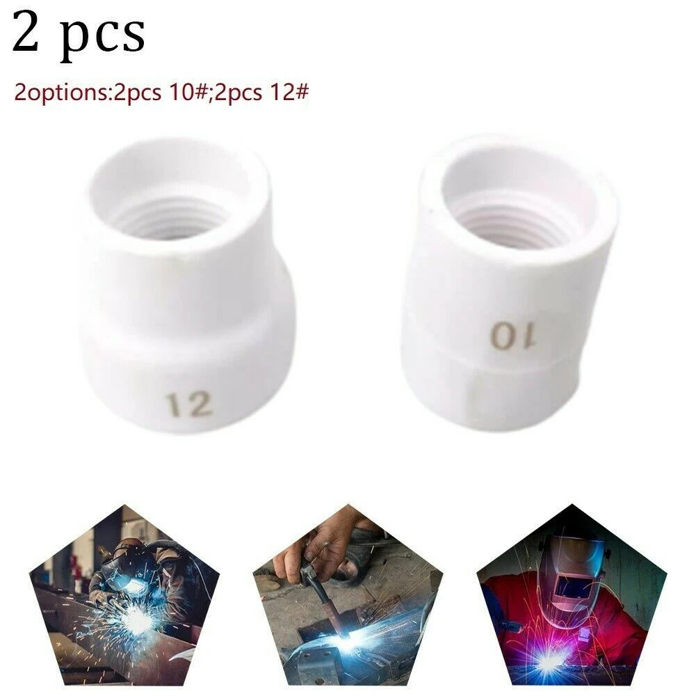 

2Pcs 10# 12# Ceramic Soldering Cup For TIG Welding Torch WP-17/18/26/9/20 Ceramic Cup For TIG Welding Agon Arc Welding Tools