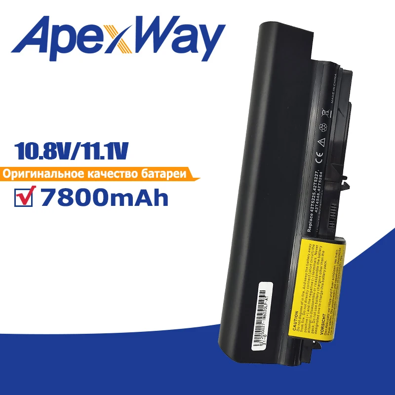 

9 Cells 7800mAh Laptop Battery 41U3196 41U3198 For IBM lenovo ThinkPad R400 T400 R61 R61i T61 T61p Series(14.1" widescreen)