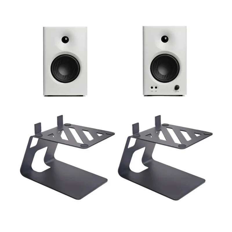 Soporte para altavoz de escritorio WYORESY para Edifier MR4 N300 G1500 para Swans D100, Base práctica y resistente de acero sólido antivibración