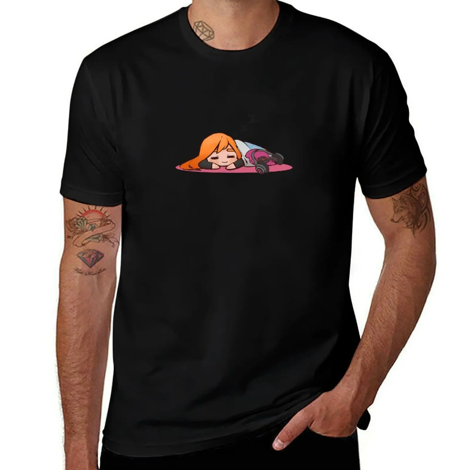 Sleeping Meggy Stream icon T-Shirt Lightweight Basic Short Sleeve Shirt T-Shirt