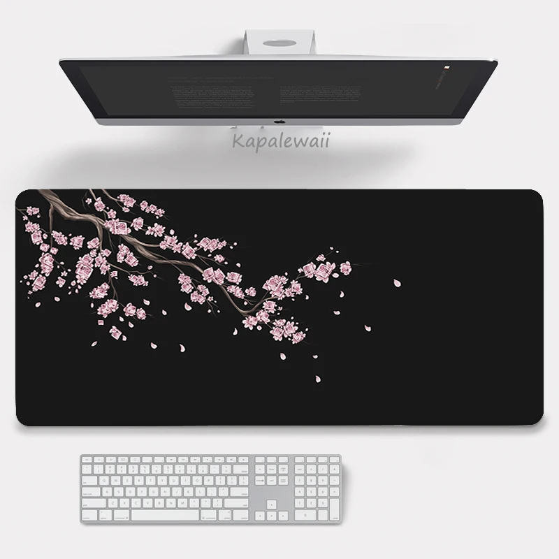 

Pink Cherry Blossoms Speed Locking Edge Large Natural Rubber Mouse Pad Game Desk Mousepad Keyboard Accessories Mat For Dota LOL