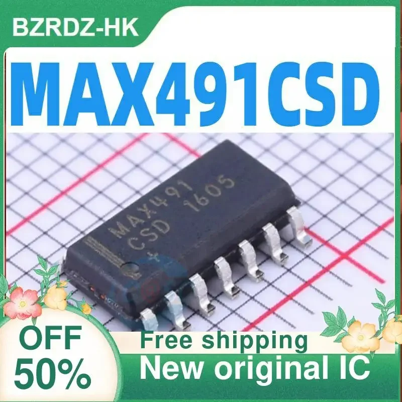 10PCS RS485/RS-422 MAX491CSD MAX491ESD MAX491 Neue Original