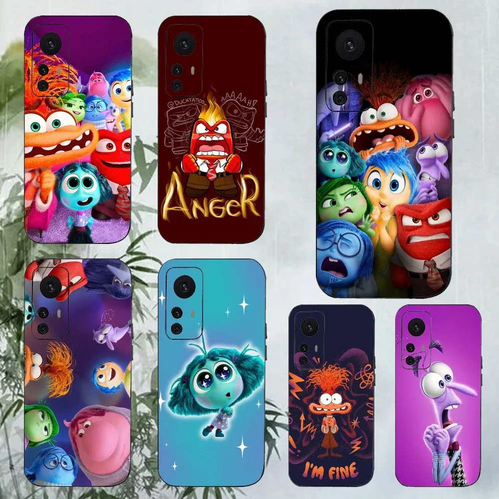 I-Inside Out 2 Phone Case For Xiaomi 11 Redmi Note 11 5G 8T 9A 9 10T Note8Pro Note9 12SUltra Black Case