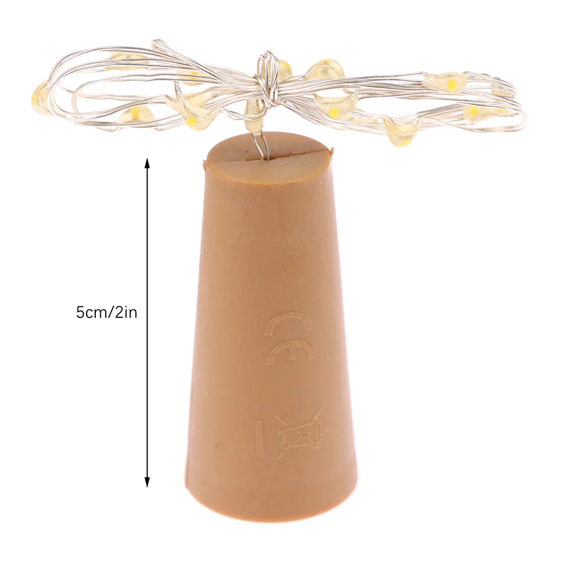 1Pcs Bar LED Wine Bottle Cork String Lights Garland Bottle Stopper For Glass Craft Wedding Christmas Decoration