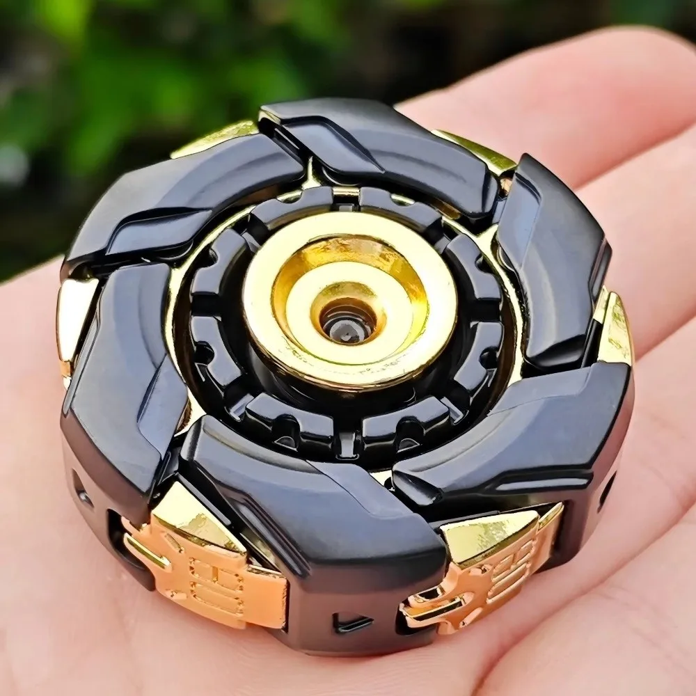 Adult Mechanical Fidget Spinner Premium Alloy Deformable Spinning Magnetic Metal Smooth Spin Fidget Sliders Office Relaxation