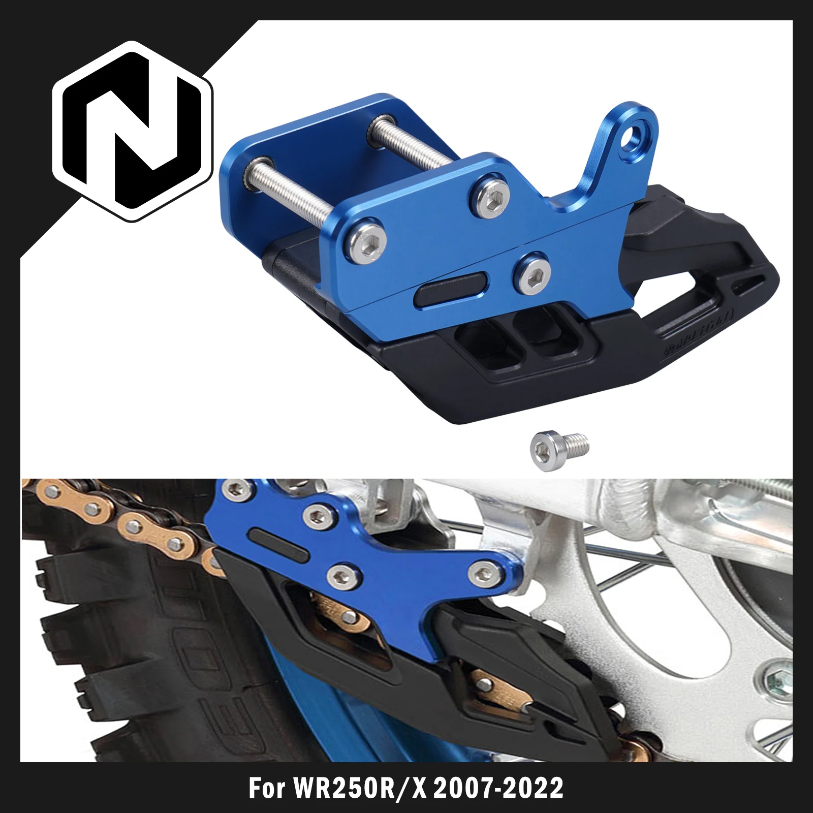 

NICECNC For Yamaha WR250R WR250X WR 250R 250X 250 R X 2007-2022 2021 2020 2019 2018 Motorcycle Chain Guide Guard Cover Protector