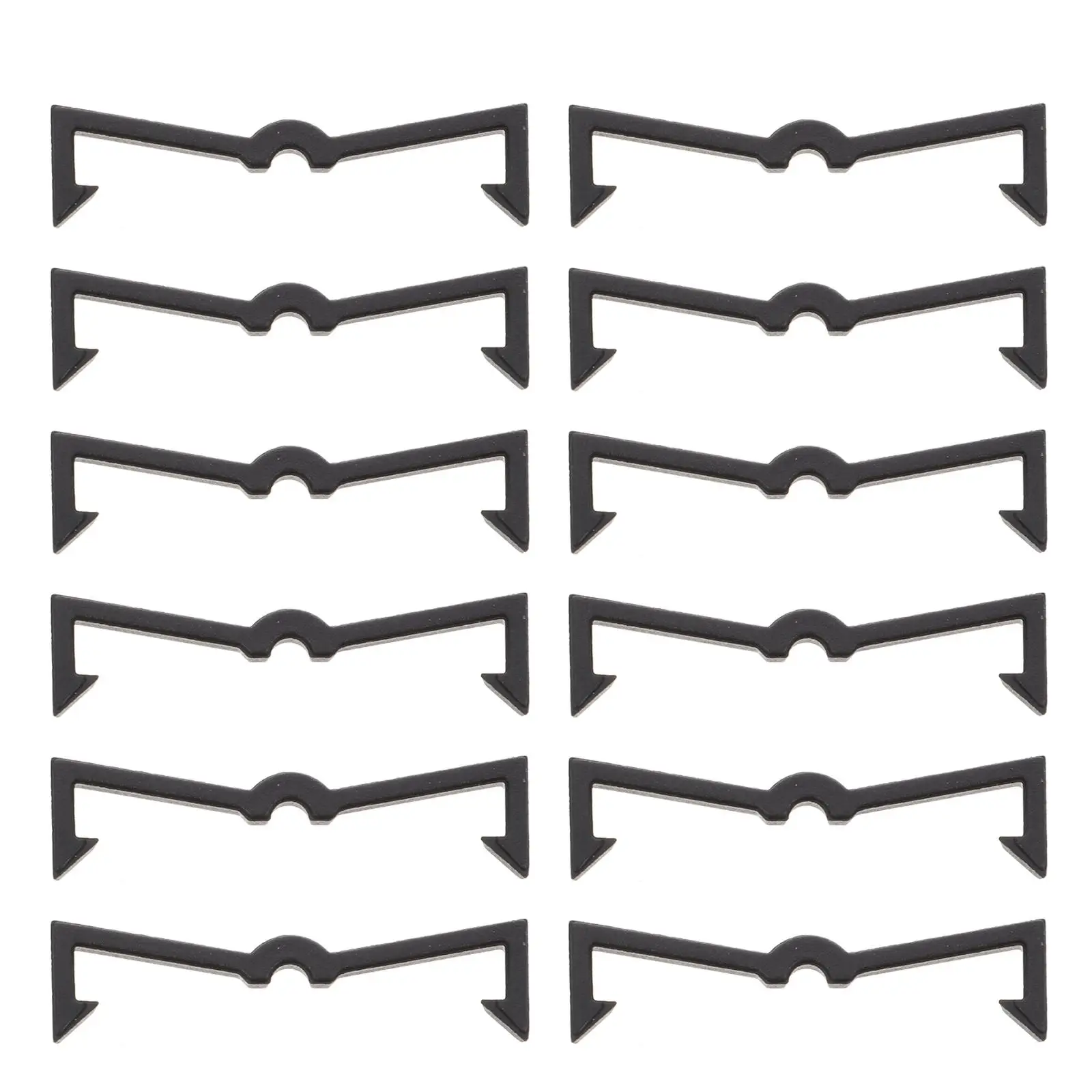 

100 Pcs Hook Fastening Buckle Plastic Peg Locks Pegboard Display Accessories Black Fixer Hooks