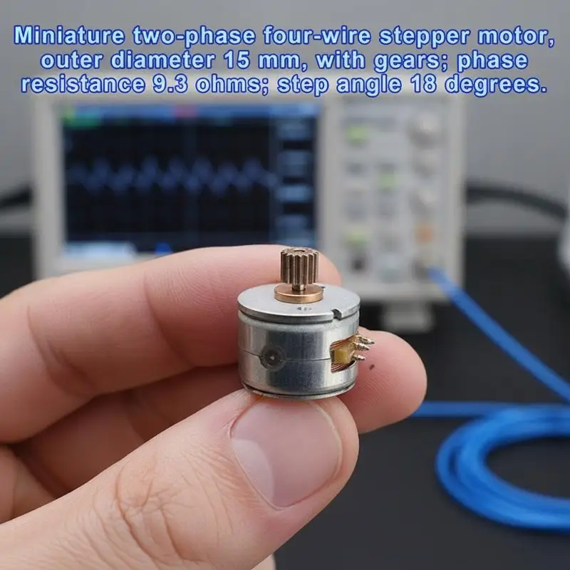 DC5V 15mm 2 Phase 4 Wire Mini Stepper Motor 16T Metal Gear 0.25 Modulus DIY Electronic Drive Component 1/3Pcs
