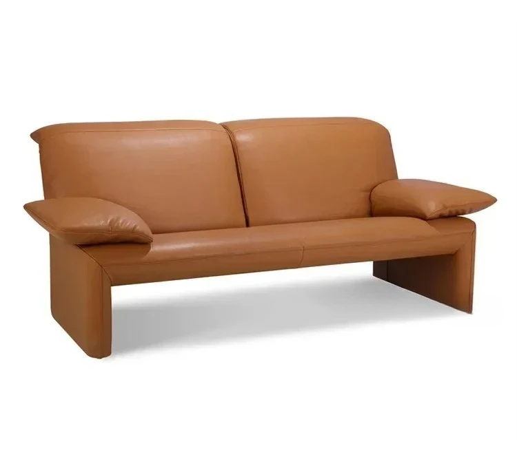 

Minimalistische Lederen Bank Woonkamer Rechte Rij Vrije Tijd Receptie Designer Stof Sofa Combinatie