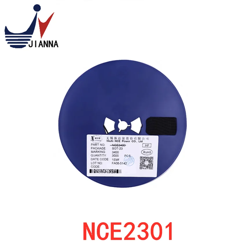 NCE2301 SOT-23-20V /-3A p-channel MOS FET energi bersih baru