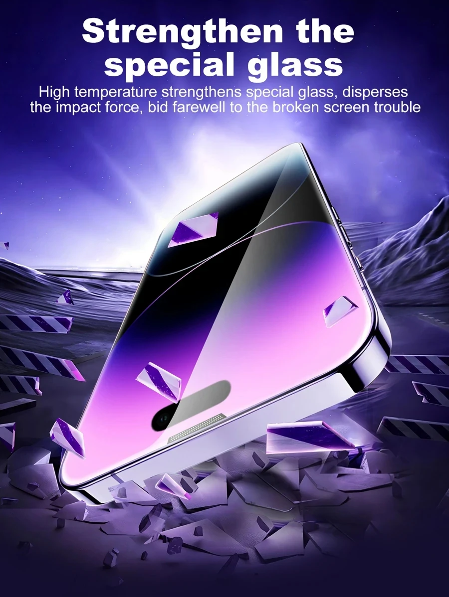 5Pcs Dust Proof HD Tempered Glass For iPhone 15 14 13 12 11 16 Pro Max Full Cover Screen Protector For iPhone 17 PRO XR X XS MAX - Image 6