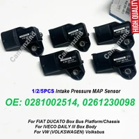Sensor de presión de admisión para coche, accesorio para Falcon i-meo f-iat piezas, 1/2/5 V-W, 0281002514, 500351377, 93342430, 0261230098, 281002514