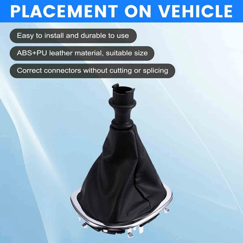 Car Shift Knob Dustproof Boot Gear Lever PU Leather Protective Cover For Renault Trafic III Opel Vivaro Fiat Talento