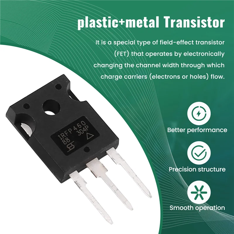 

A25P 5Pcs 5X IRFP460 20A 500V Power MOSFET N-Channel Transistor