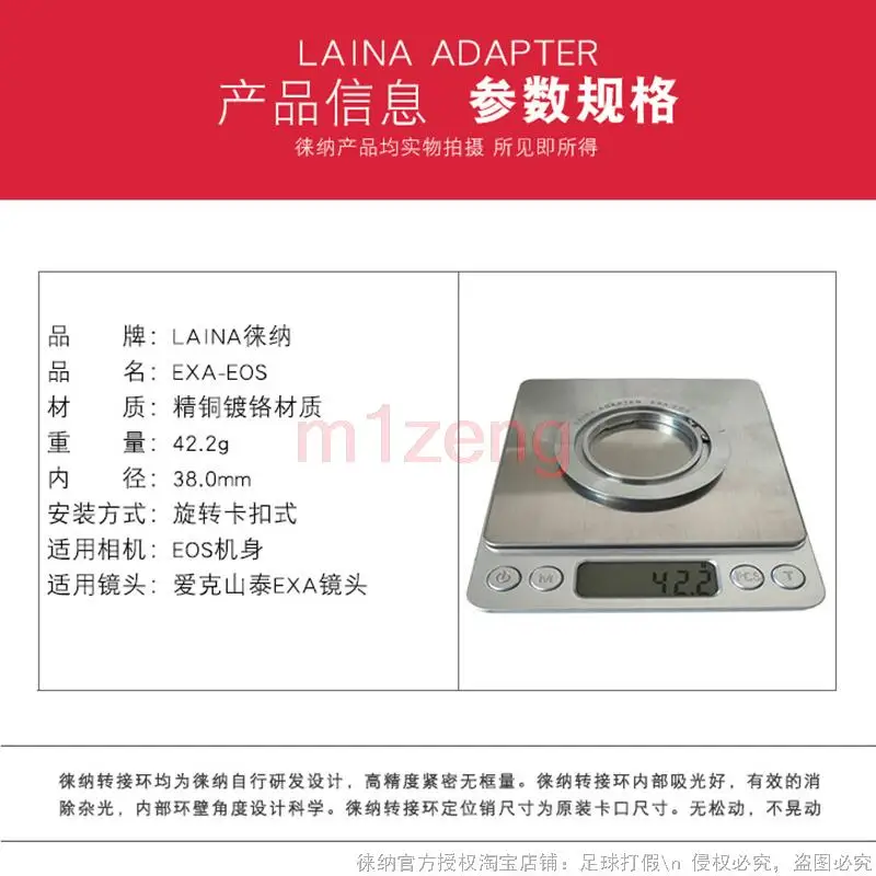 حلقة محول EXA-Eos لعدسة EXAKTA EXA إلى كاميرا كانون eos 1dx 5ds 5DIV 6d 7d 77d 90d 250d 650D 750d 800d 850d 2000d