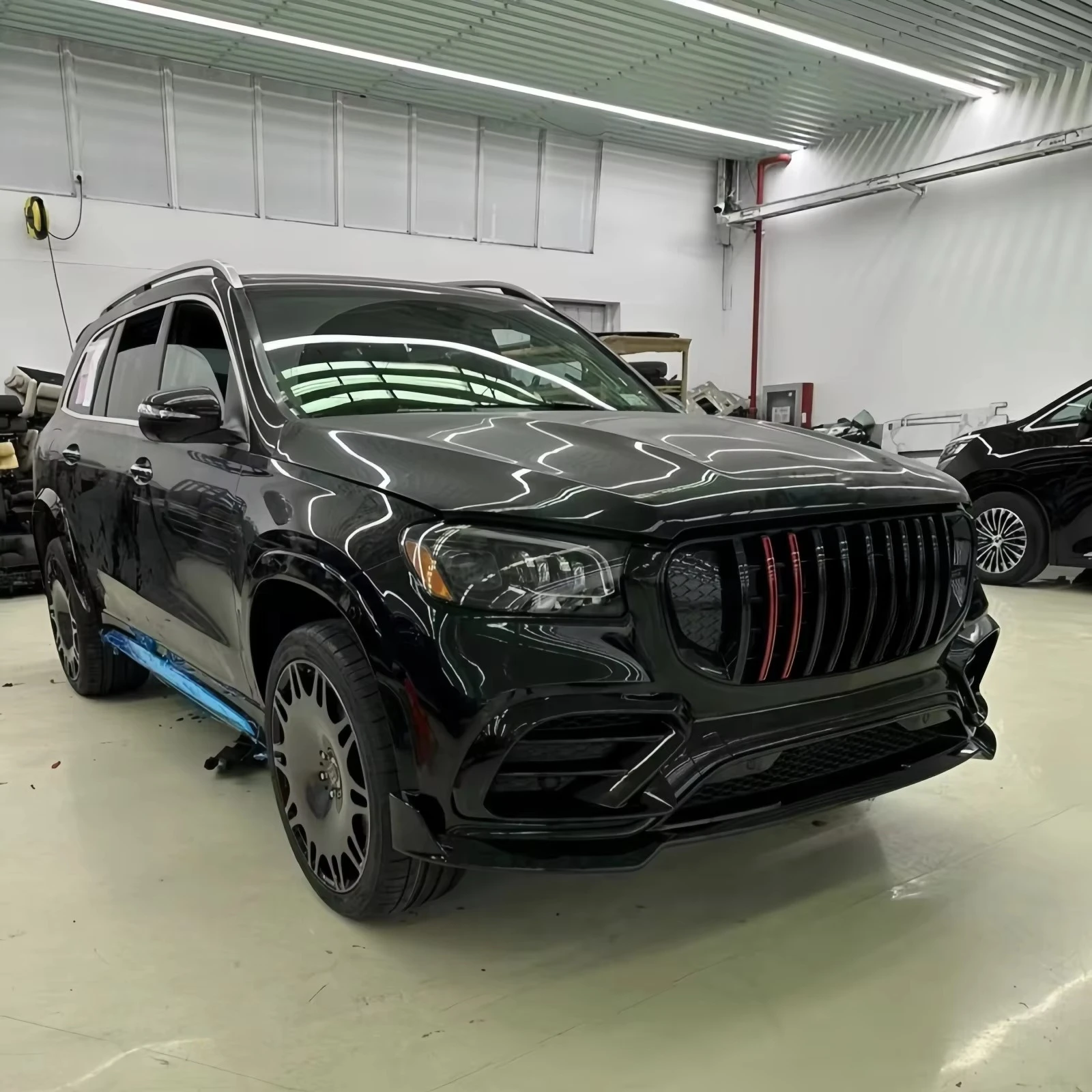 BS Auto GLS B900 Full Bodykit for Mecedes Benz X167 GLS Class GLS600 GLS480 GLS400 GLS450 Maybach' Upgrade for BBS Style Bumper