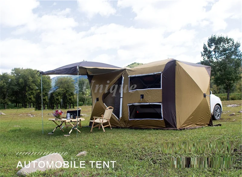 Imagem -04 - Tenda Dobrável para Suv Universal Suv Sun Shade Tenda de Toldo com Dossel Barraca de Acampamento para Carro Barraca de Viagem Autônoma