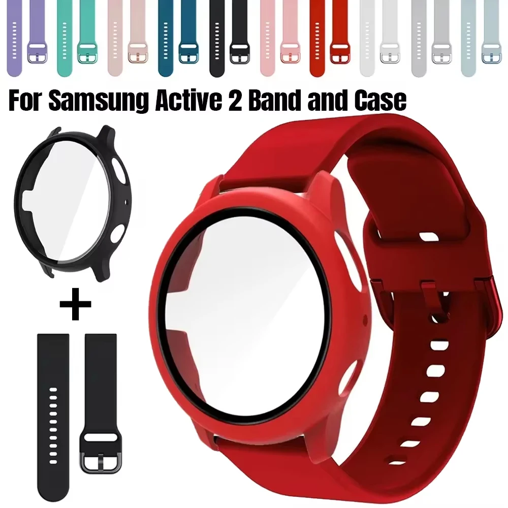 20 مللي متر حزام + حافظة لساعة سامسونج جالاكسي اكتيف 2 سوار تغطية الفرقة الوفير لساعة جالاكسي 4/5/6 40 مللي متر 44 مللي متر الغطاء الواقي #3