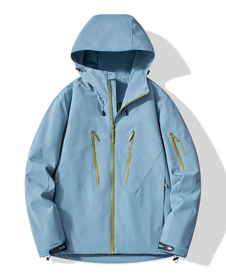 JNLN Unisex Regenmantel Wandern Camping Trekking Bergsteigen Wasserdichte Jacken Männer Frauen Outdoor Sportliche Winddichte Windjacke – Detail 11
