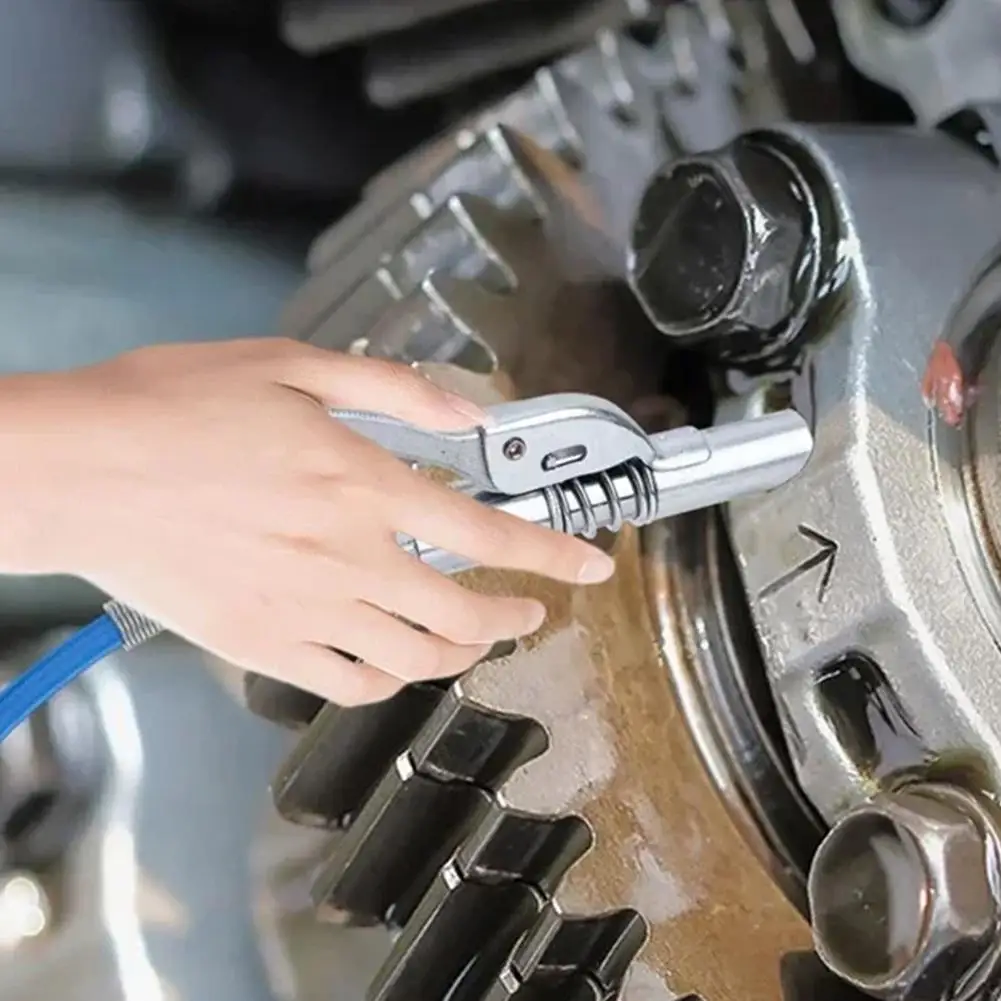 

12000PSI High Pressure Grease Coupler Nozzle Hose Pump Adapter Syringe Grease Gun Tools Car Accessories Oil Change NPT1/8 B F9Q8