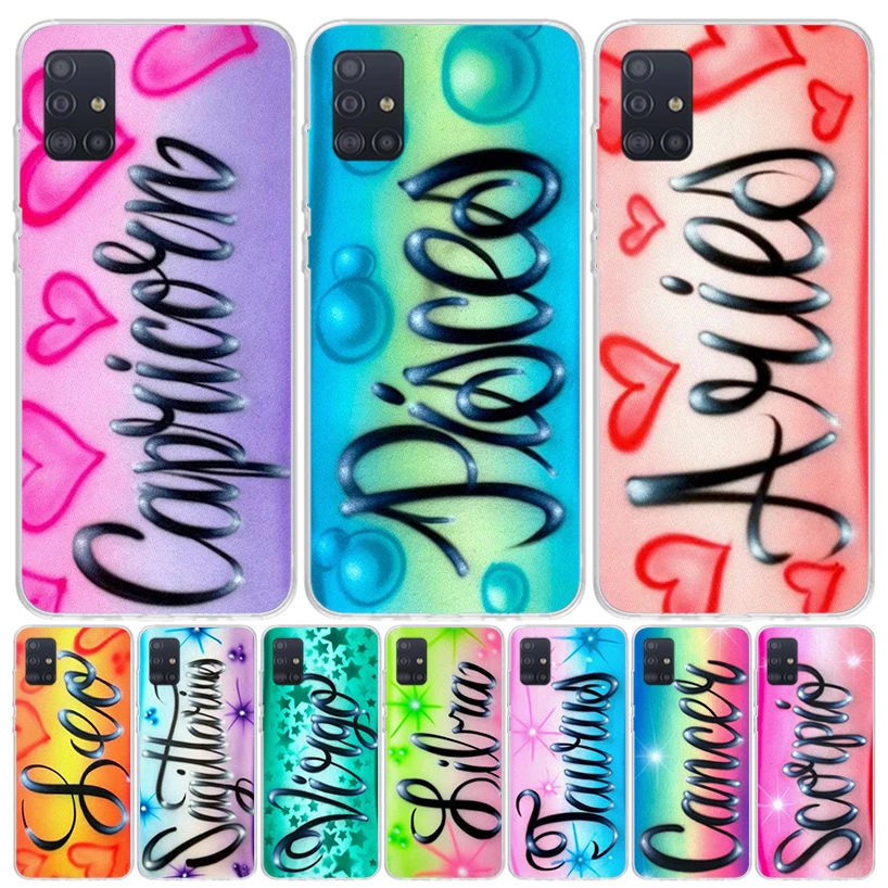 Aries Leo Libra Pisces Virgo Capricorn Phone Case For Samsung Galaxy A51 A41 A31 A21S A11 A01 A71 A50 A40 A30S A20E A10S A70 A6