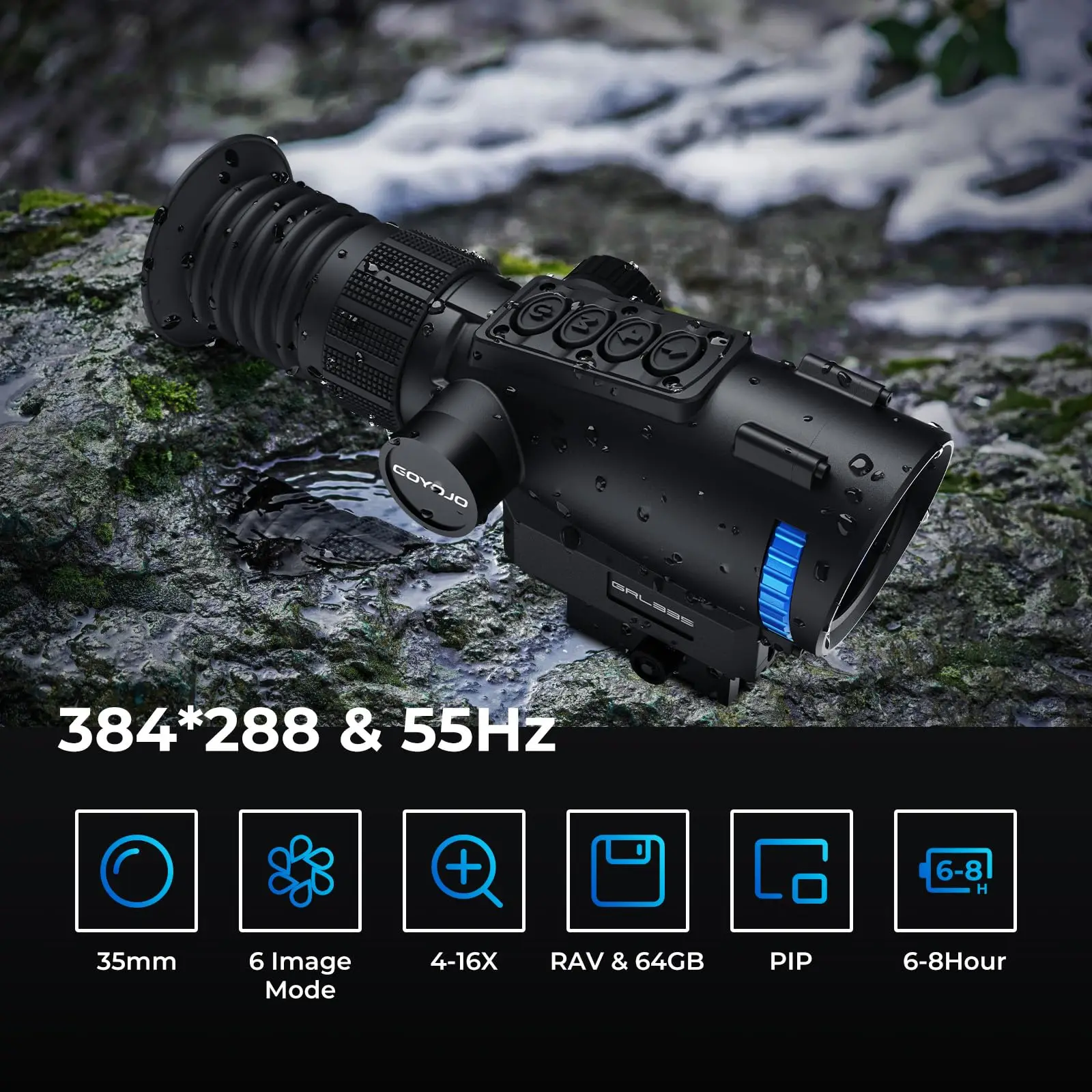 GRL335/GRL325 Thermal Imaging Scope – 384×288 IR Thermal Optics Monocular for Hunting & Outdoor Observation 2