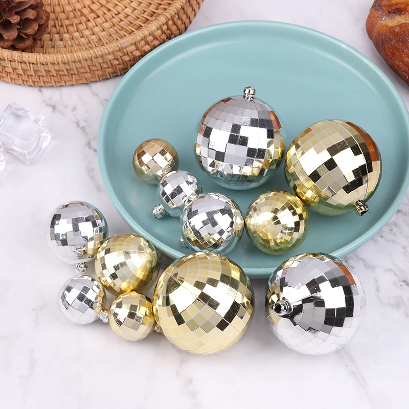 6Pcs 3/4/6CM Christmas Balls Ornaments Christmas Tree Ball Hanging Pendant For Home Xmas New Year Party Decoration