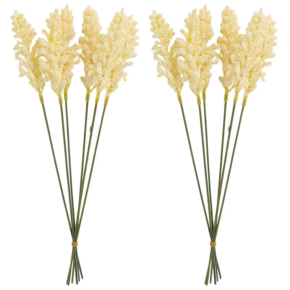 

12Pcs Fake Corn Stalks Artificial Plants Realistic Wedding Decoration Home Party Floral Arrangement Wheat Flowers
