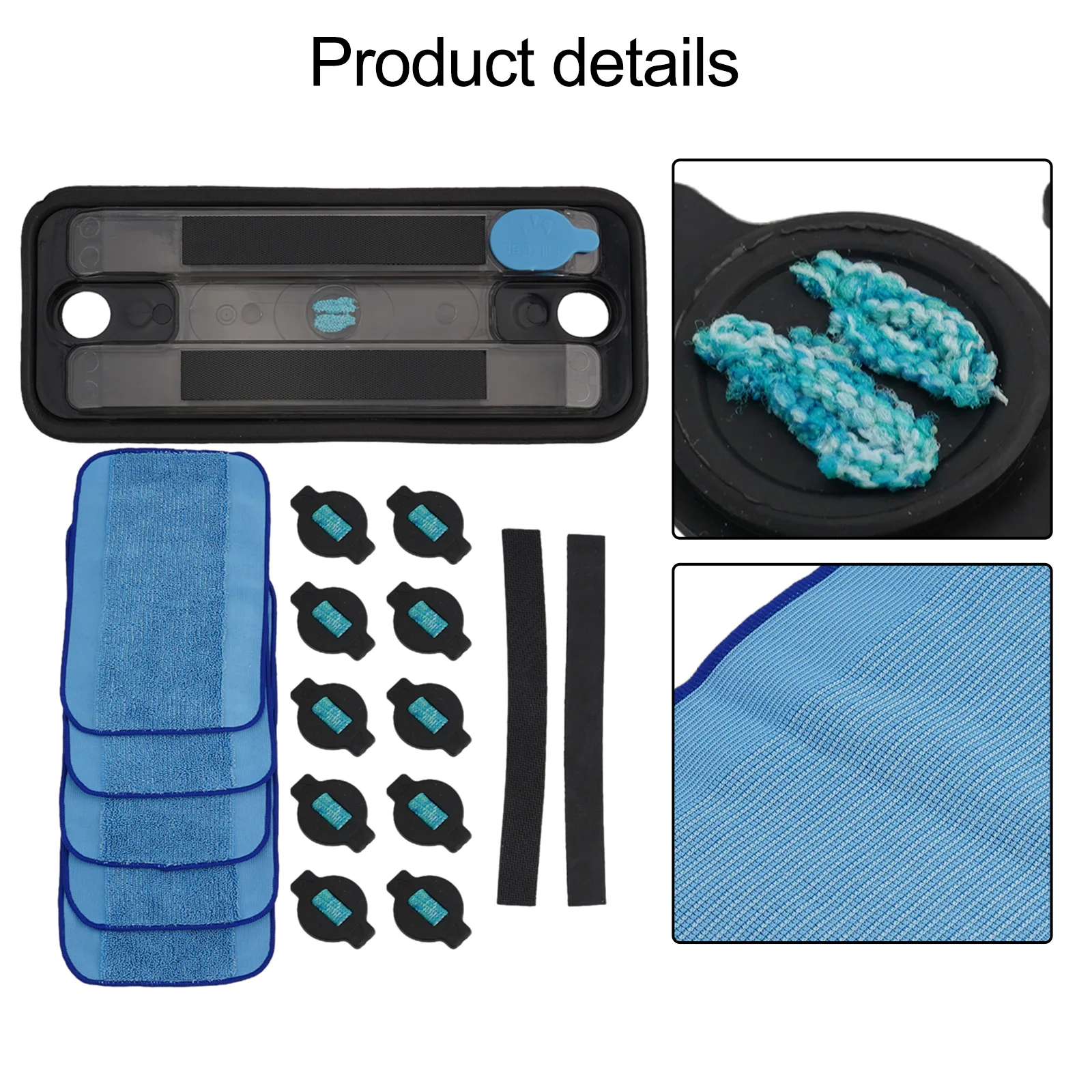 

Wheel Tire Mop Cloth and Water Cap Assembly Designed to Fit Various Mint Vacuums Including Model Numbers from 320 5200C