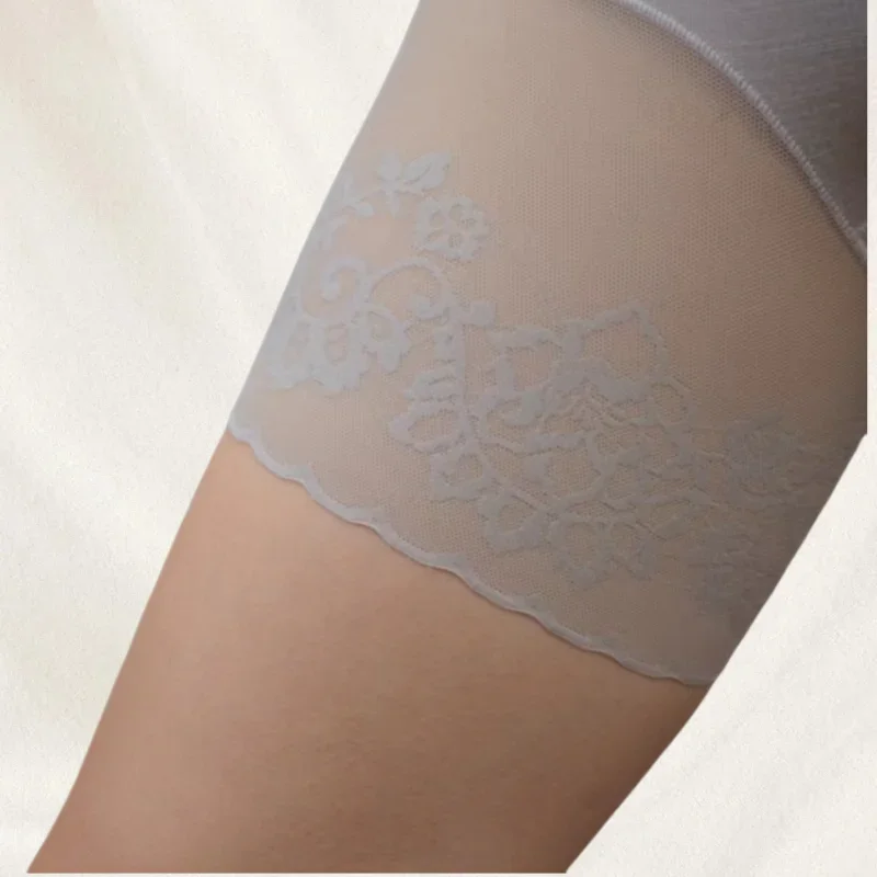 Bragas de Material Modal para mujer, pantalón de protección de 50-115Kg, cintura alta, deporte, vientre ajustado, bragas sin costuras, frotar el muslo, encaje Sexy