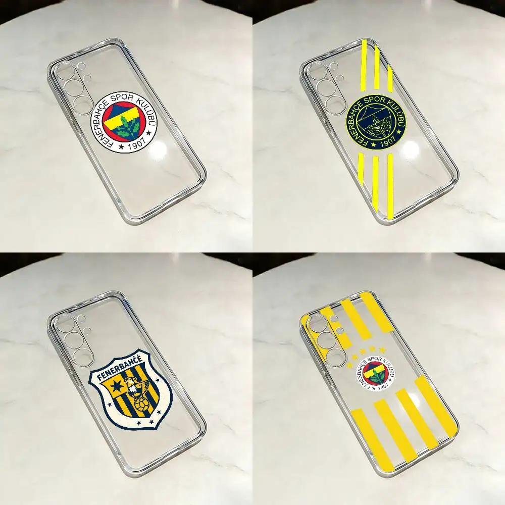

F-Fenerbahce SK Transparent Shockproof phone Case For Samsung S25,24,21,22,23,30,20,Ultra,Plus,Fe,Lite