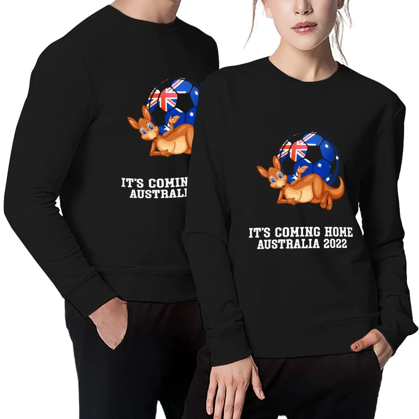 

Australia Soccer Team 2022 It's Coming Home Australia Fan Football Soccer Pullover tracksuit men autumn sweatshirt