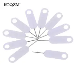 스마트 폰 태블릿 용 범용 Sim 카드 트레이 핀 제거 바늘 오프너, 10 개/묶음