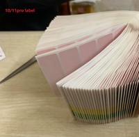 10pcs  silver new pink W11 Pro PC label with Serial Number Red 10 Professional laptop tablet sticker