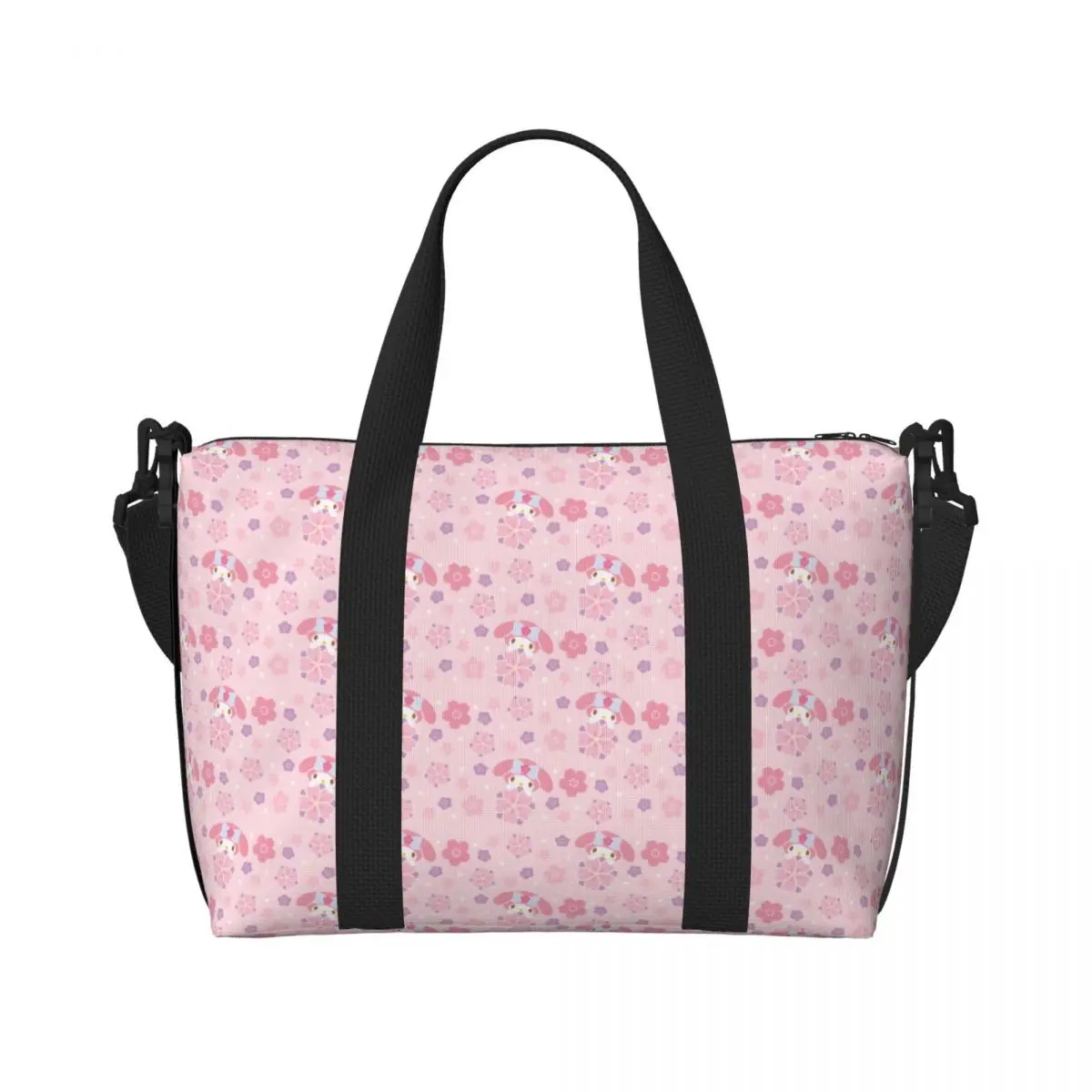 

Custom Melody Tote Bag for Women Large Capacity Kawaii Design Cartoon Movie Beach Gym Travel Bags