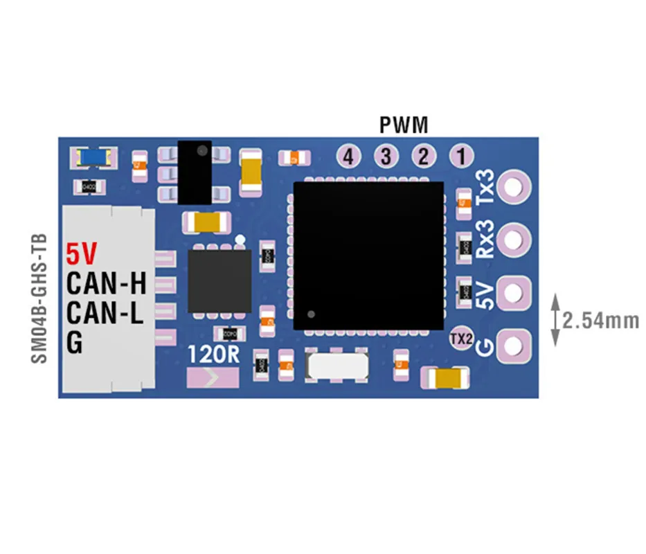 Matek Systems AP_PERIPH CAN RC INPUT ADAPTER, CAN-L4-RC  FPV Racing Drone Long Range