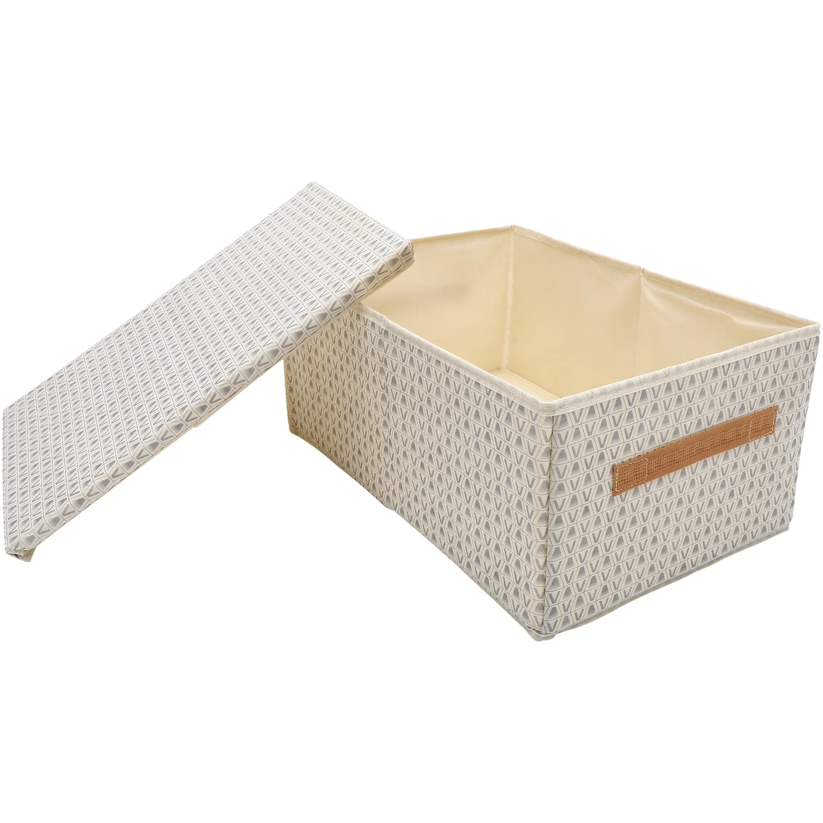

Clothes Storage Box Large Capacity Foldable PP Material V Shape Beige Bedroom Organizer Toy Boxes Quilt HOLDER Multifunctional