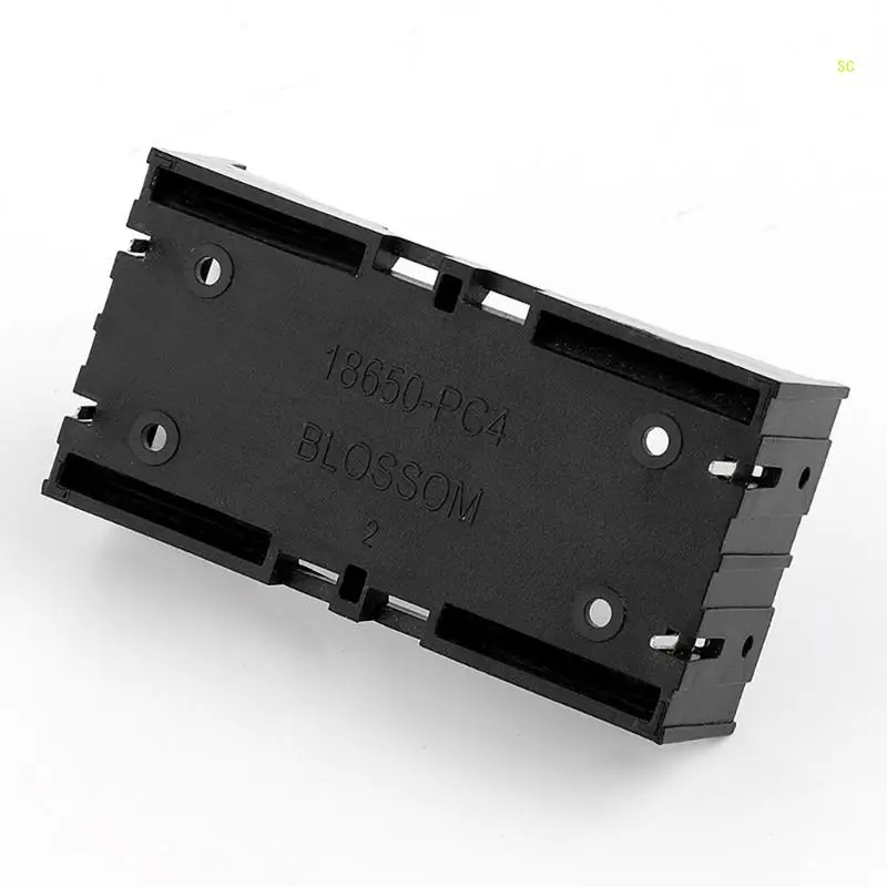 実用的なバッテリーボックス 18650 バッテリーケースホルダーピン付き DIY バッテリー収納ボックスさまざまな電子ドロップシッピングに適しています