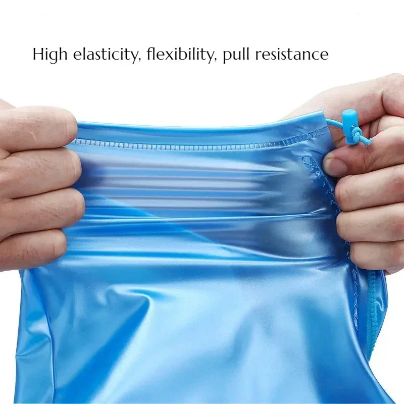 غطاء حذاء مقاوم للماء من السيليكون للجنسين، واقيات أحذية المطر للاستخدام الداخلي والخارجي، غطاء حذاء غير قابل للانزلاق عالي الجودة قابل لإعادة الاستخدام