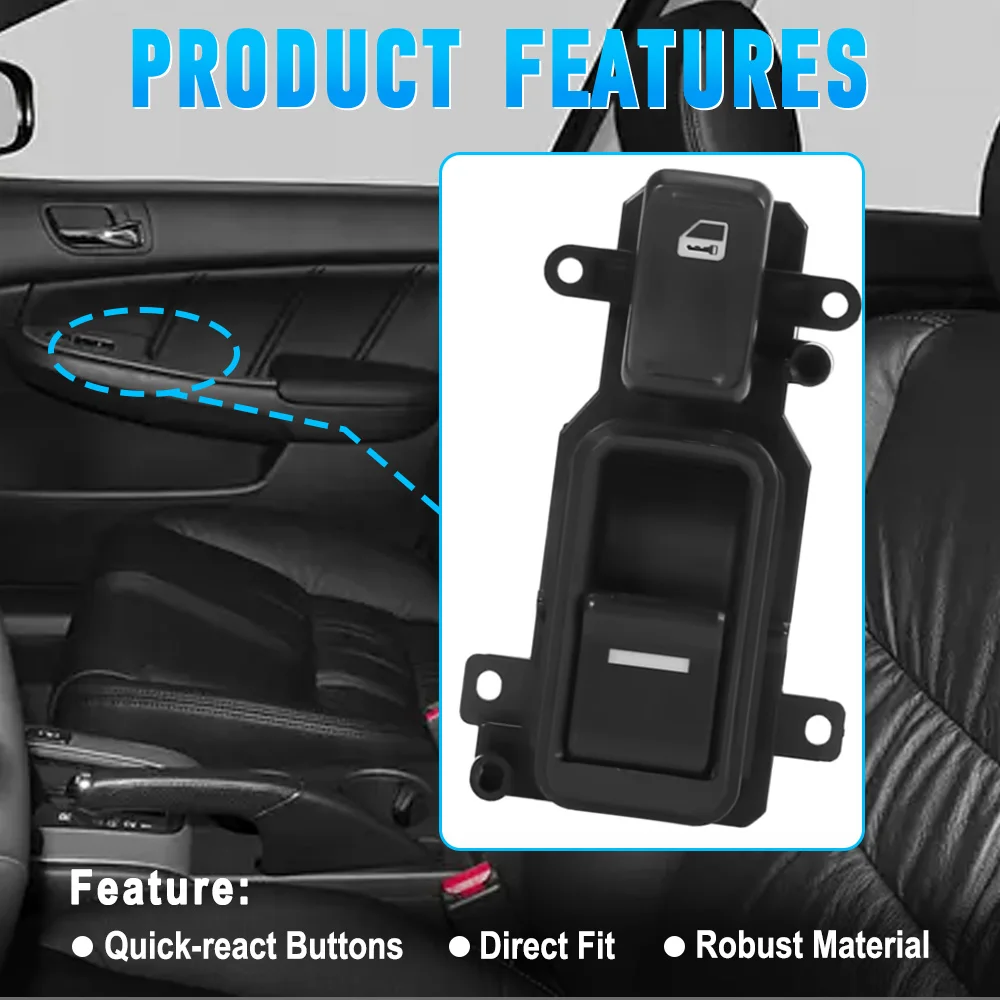 مفتاح تحكم رئيسي لنافذة الطاقة الكهربائية أمامي يسار/يمين لهوندا أكورد 2003 2004 2005 2006 2007 35760SDAA21 35750SDNA03 #2