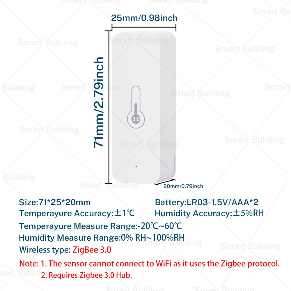 Zigbee 3.0 Temperature Humidity Sensor Smart Home Thermometer Hygrometer Work with Yandex Alice Alexa Home Assistant Zigbee2MQTT image 6