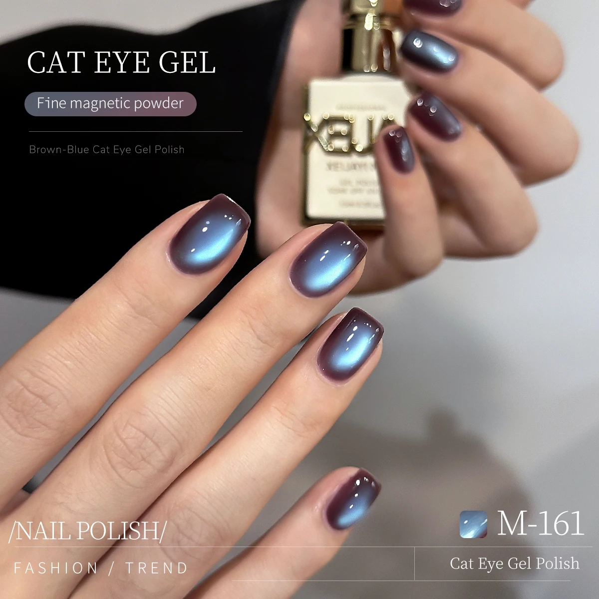 1PC 15ML Brązowy Niebieski Żel – Nail Art Chrome recenzja i cena
