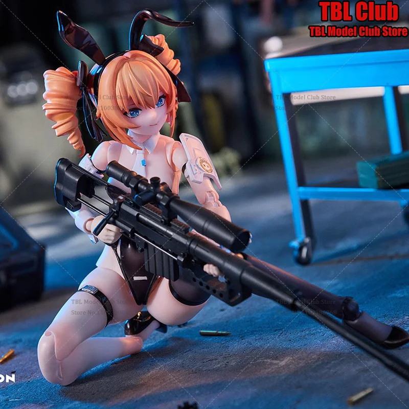 

In Stock Sushing 1/12 Scale Rabbit Reaction Team Shooter LEONI 6-inch Full Set Action Figure Female Soldier Toys Black Edition